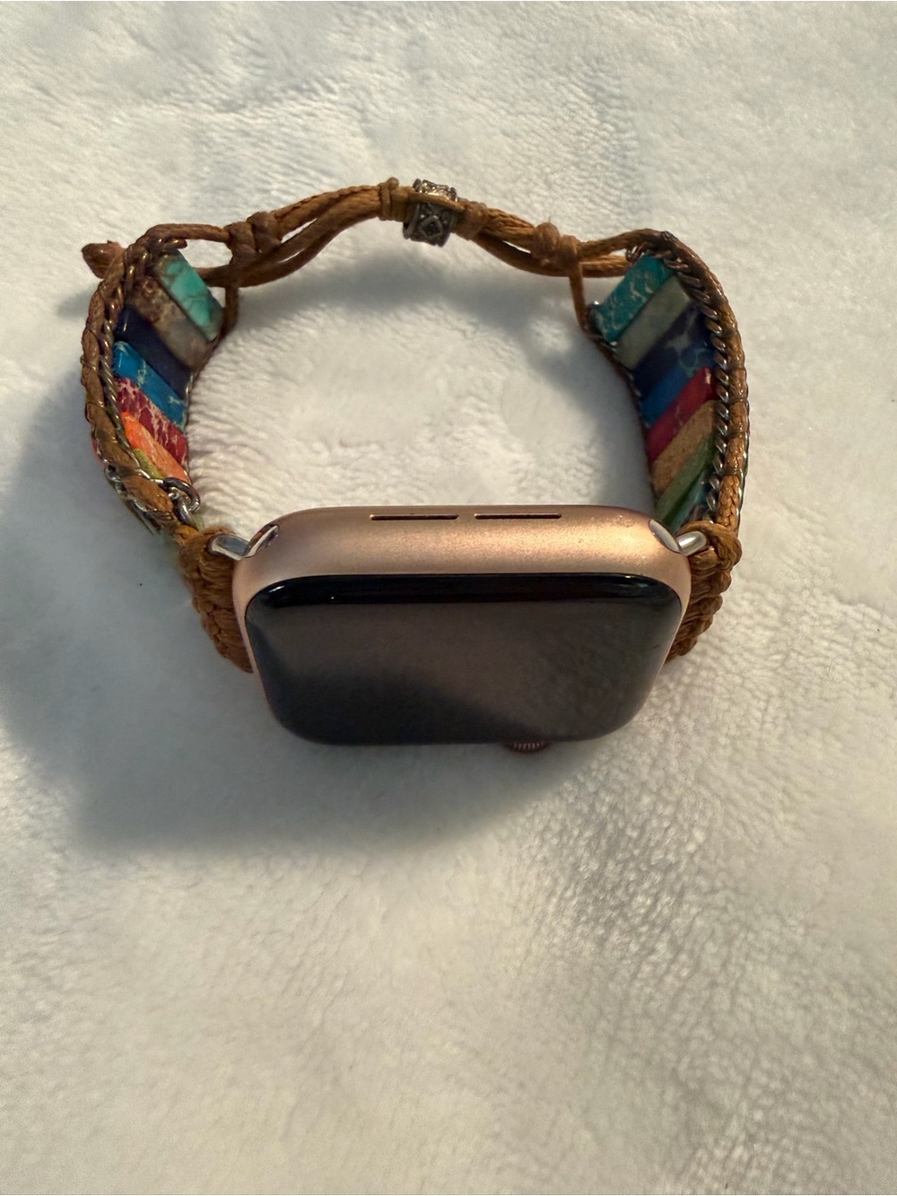 Cape Diablo Multicolor Braided Leather Smartwatch Band